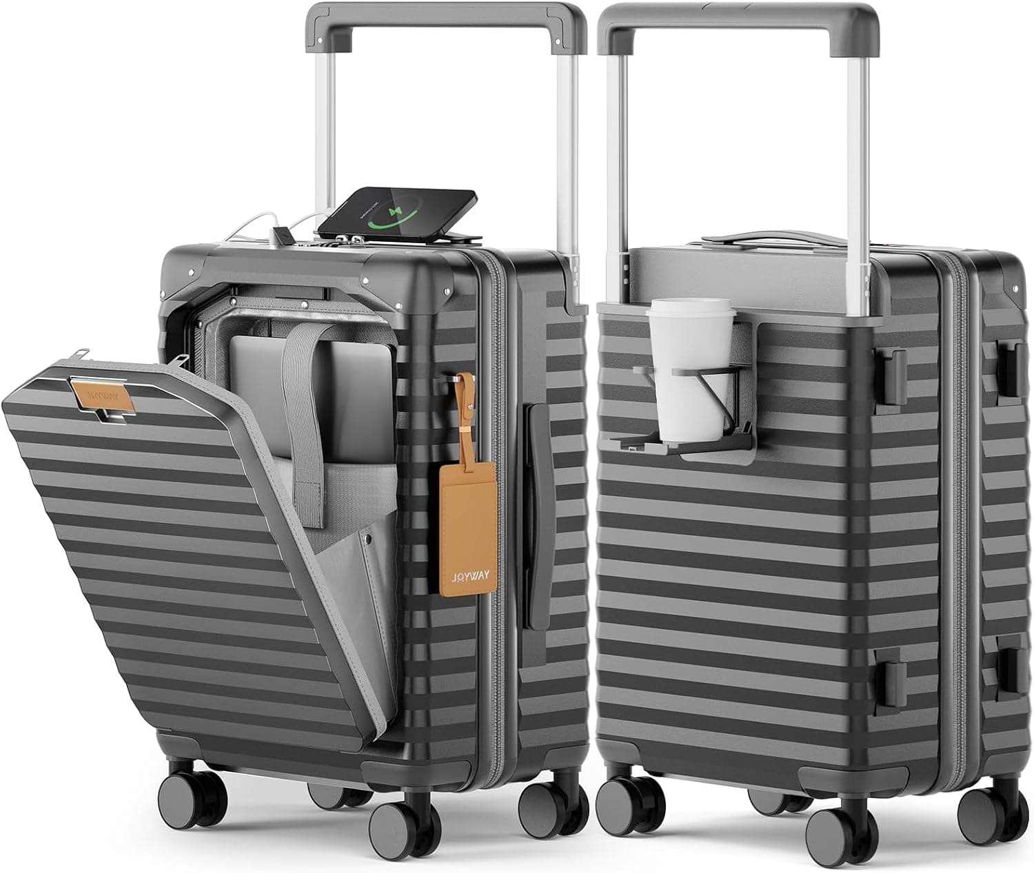 Two Joyway carry-on suitcases