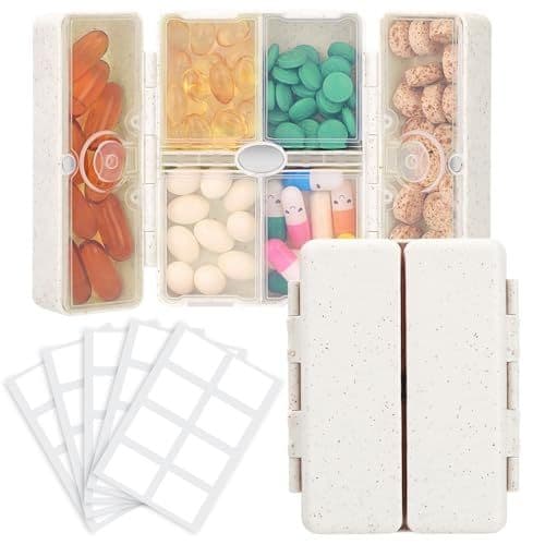 The FYY pill organizer stocked with pills