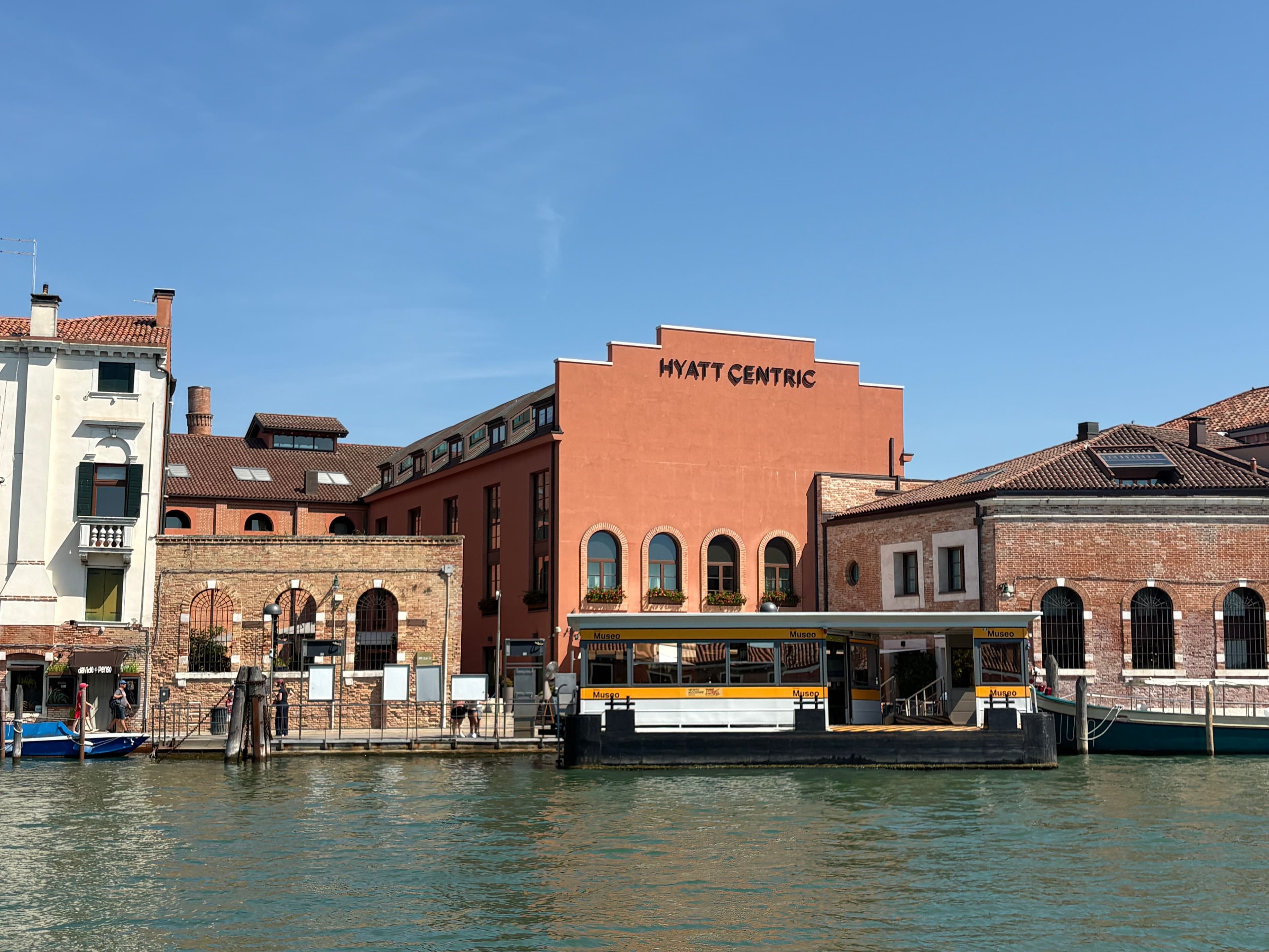 Hyatt Centric Murano Venice seen from across the canal